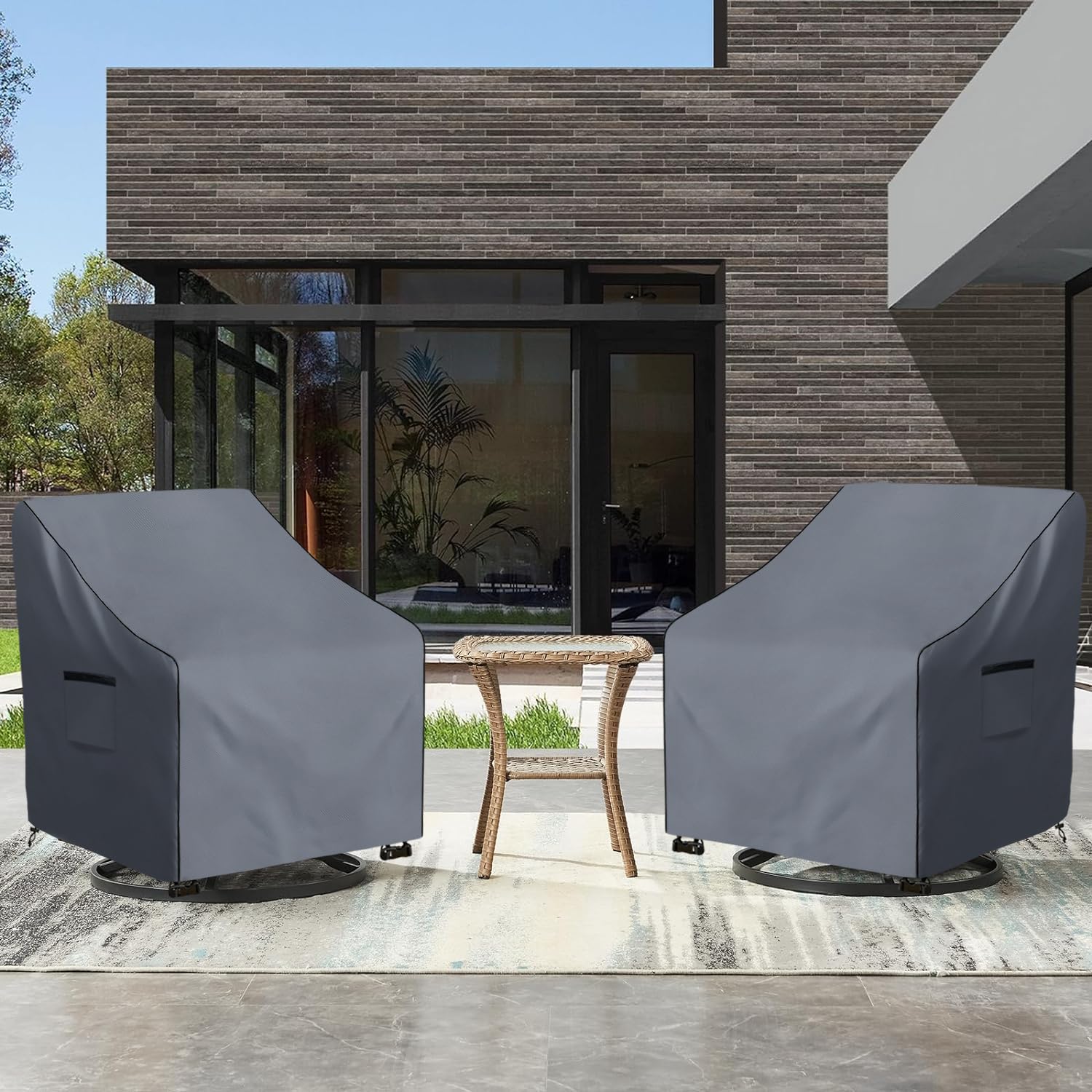 Dalema covers folded for compact storage offering space-saving convenience