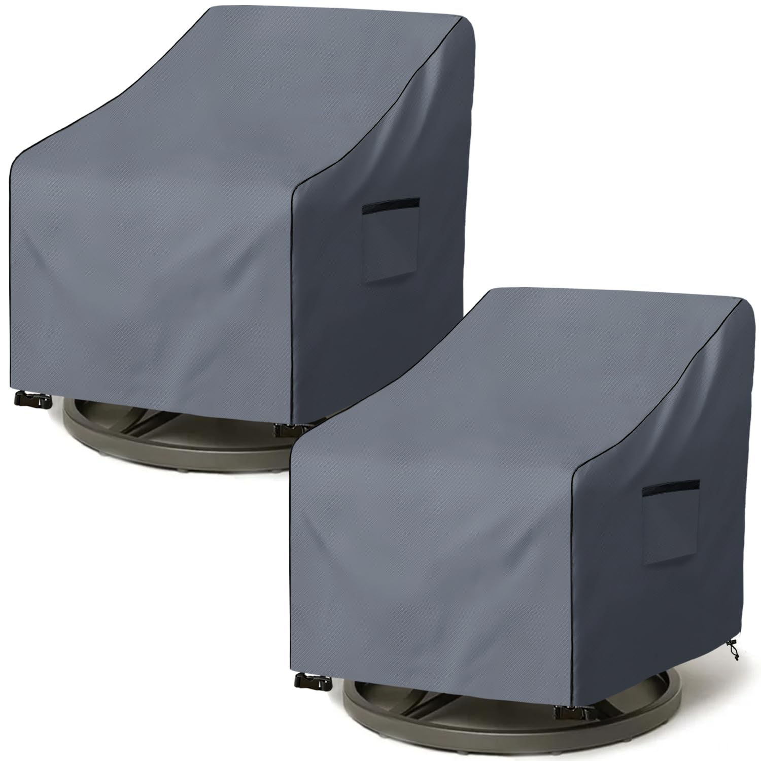 Dalema front view of cover protecting swivel chair with full fit and clean look