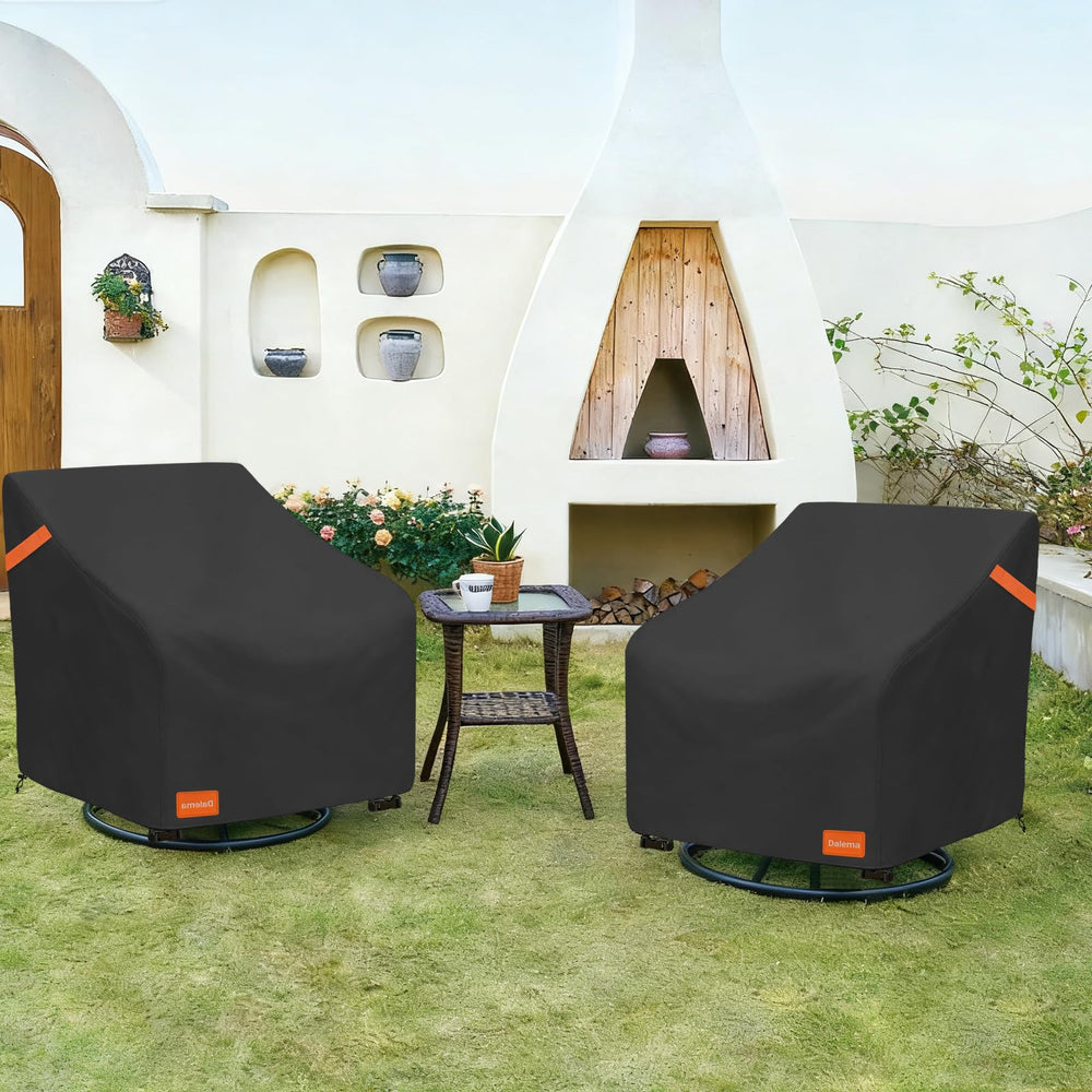 Dalema two-pack covers stacked, offering spare or paired seating protection