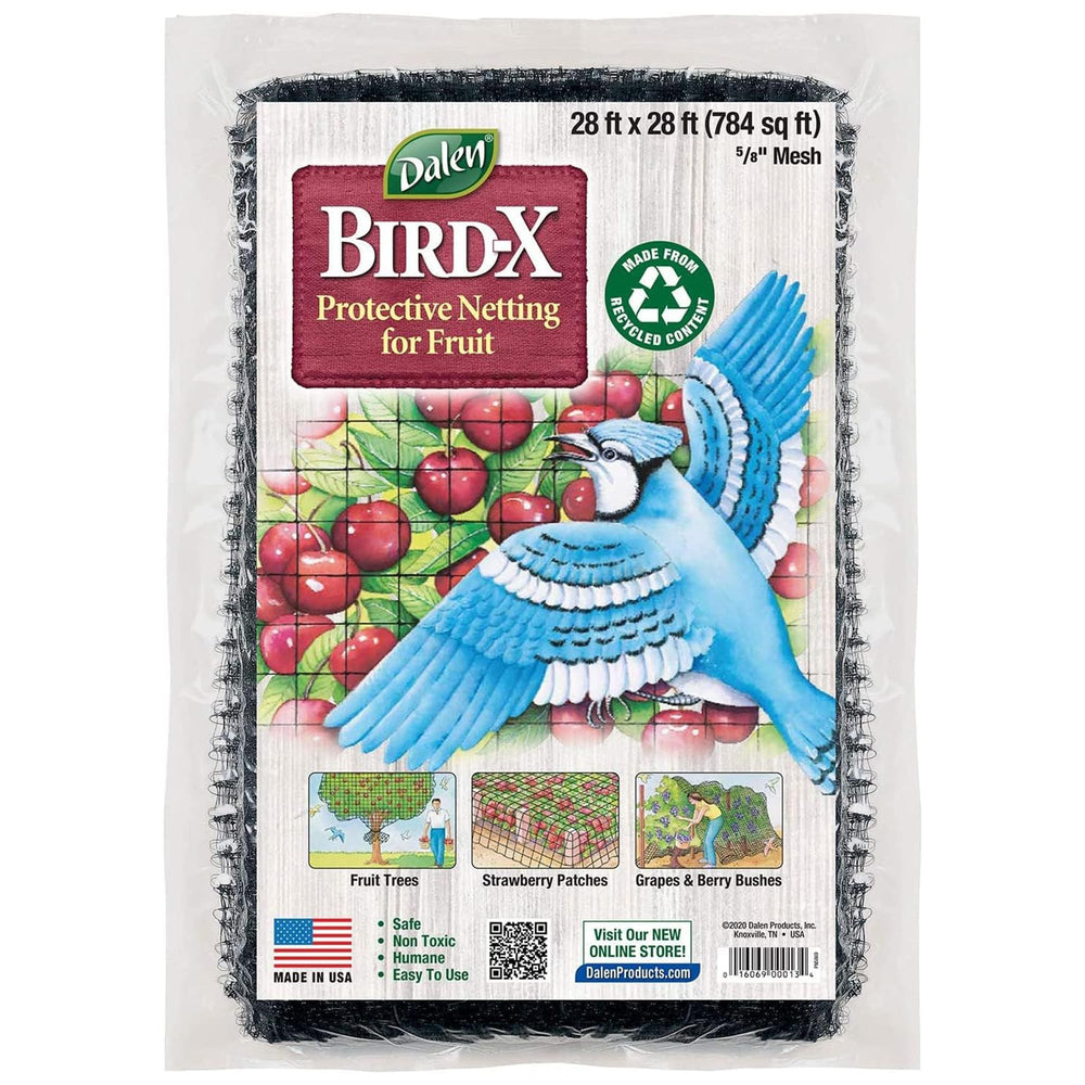 Dalen Bird-X front packaging showing net dimensions and application benefits