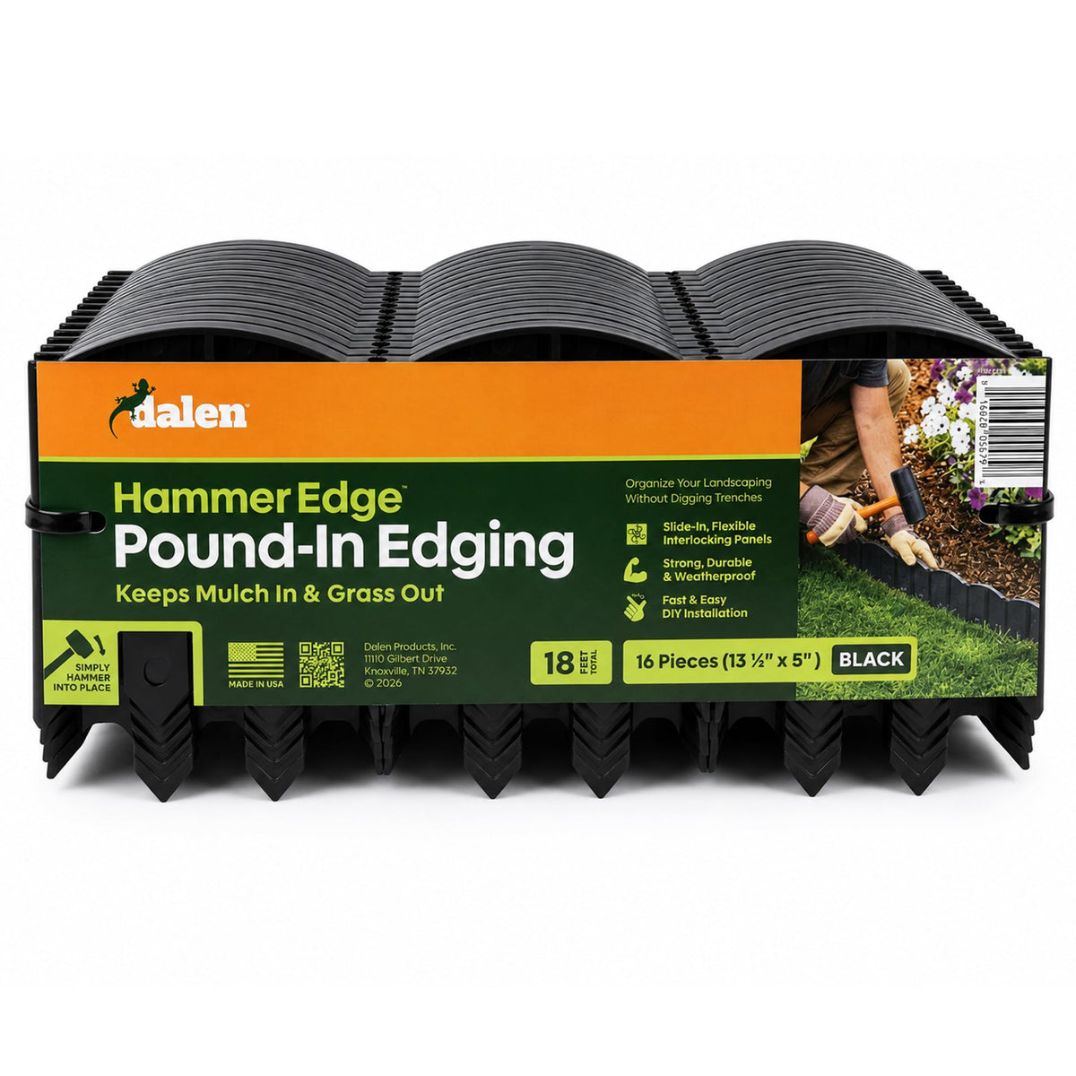Dalen HammerEdge front packaging showing 18 feet coverage and benefits
