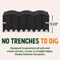 Dalen HammerEdge shark-tooth detail illustrating easy soil penetration benefit
