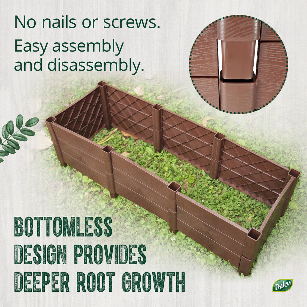Dalen panels stacked to increase depth demonstrating deeper root space benefit