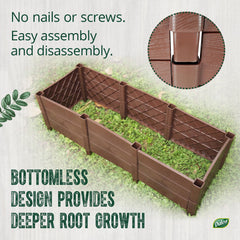 Dalen panels stacked to increase depth demonstrating deeper root space benefit