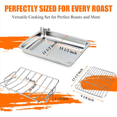 Dallden flat rack detail illustrating versatile use for vegetables and baking