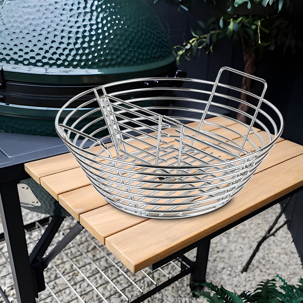 Dallden basket in backyard grill setup for better grilling performance