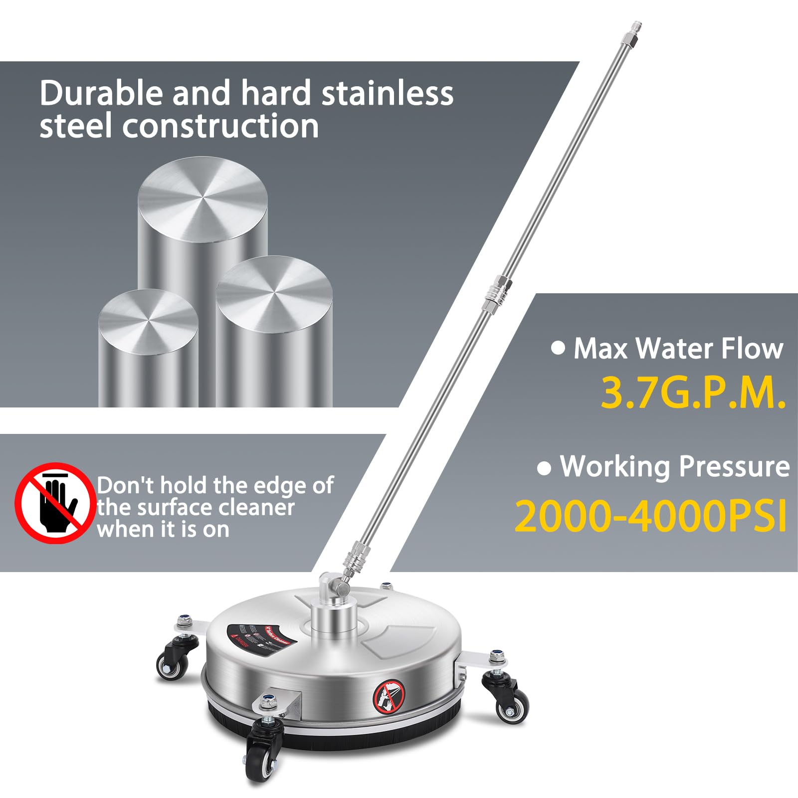 Dalmbox flexible skirt limiting overspray to keep surrounding areas cleaner