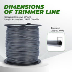 Dalom spool side label highlighting model compatibility and clarity