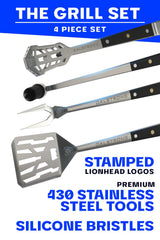 Dalstrong spatula close-up highlighting serrated edge and bottle opener function
