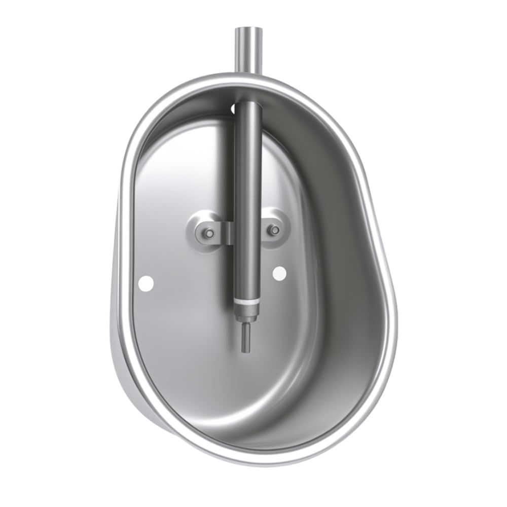 Danbark front view of waterer bowl showing oval shape and robust construction