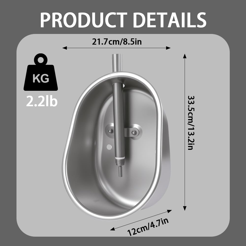 Danbark waterer installed in a farm setting with animals drinking cleanly