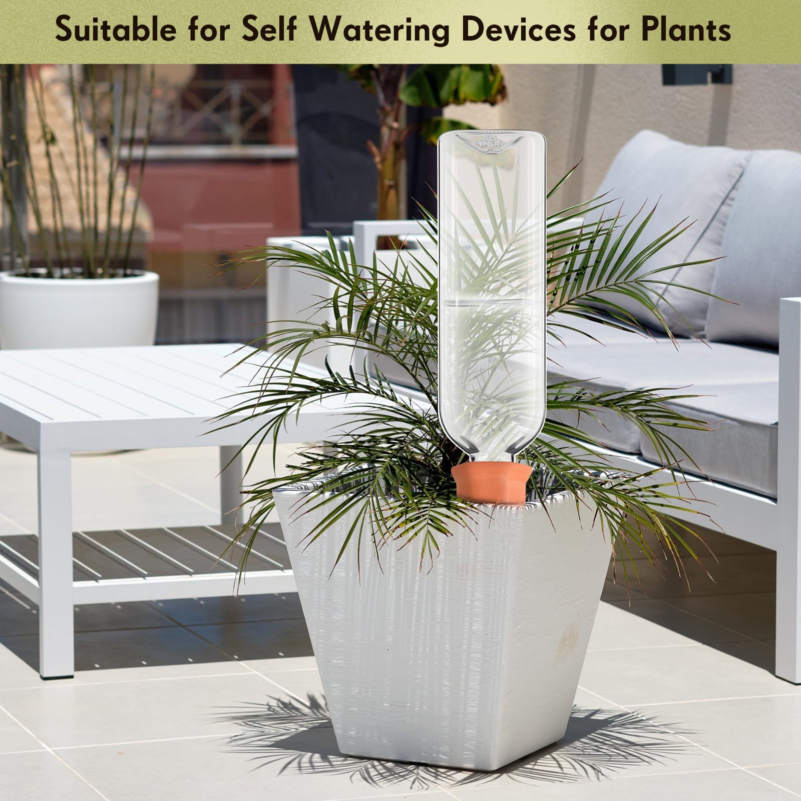 Dandat watering system installed on balcony plants providing reliable hydration