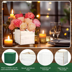Dandat removable plastic liner inside cube preventing wood damage benefit