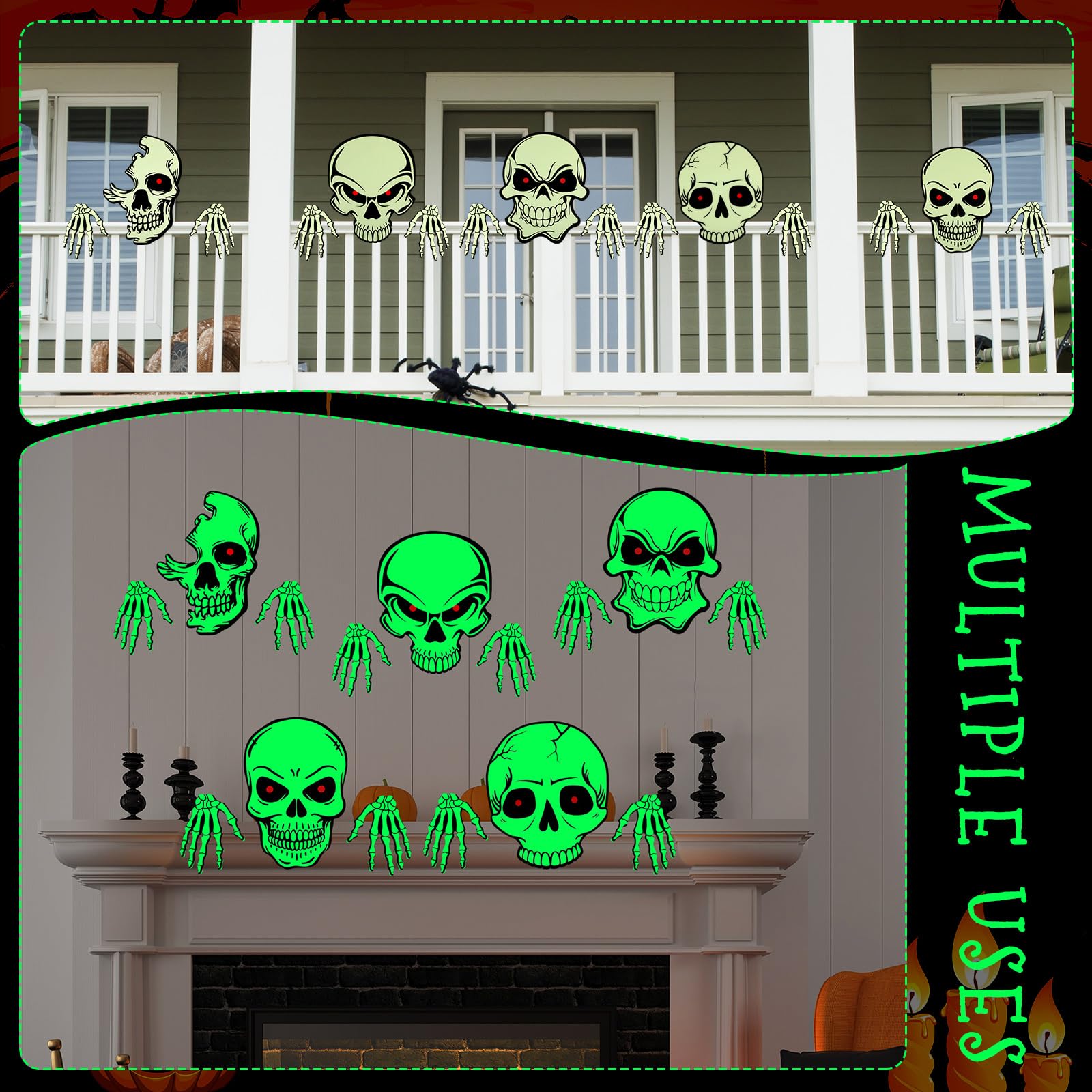 Dandat skull next to hand showing size and easy-to-handle lightweight benefit