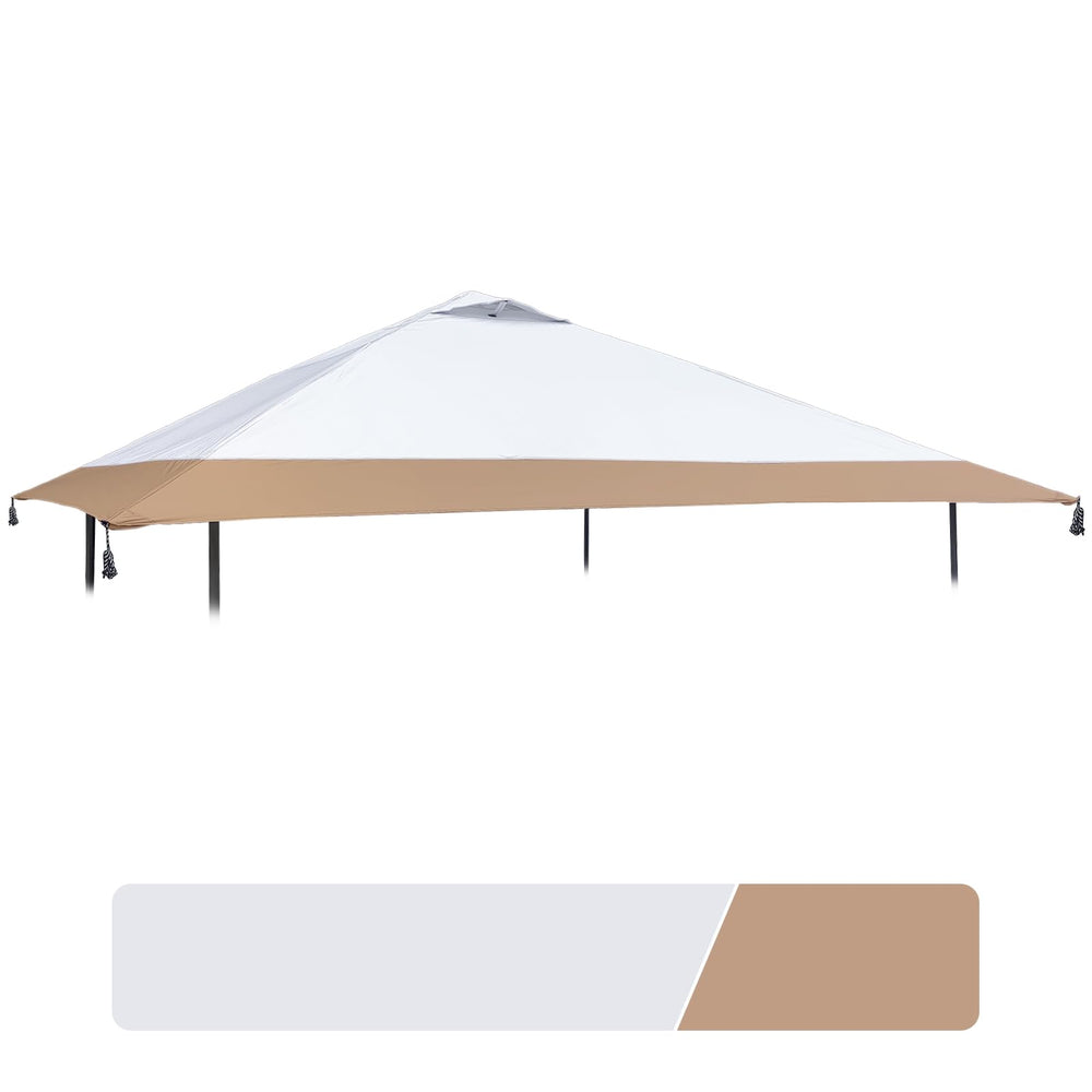 D&ONEHOS front view of 13x13 replacement canopy top showing full coverage and fit