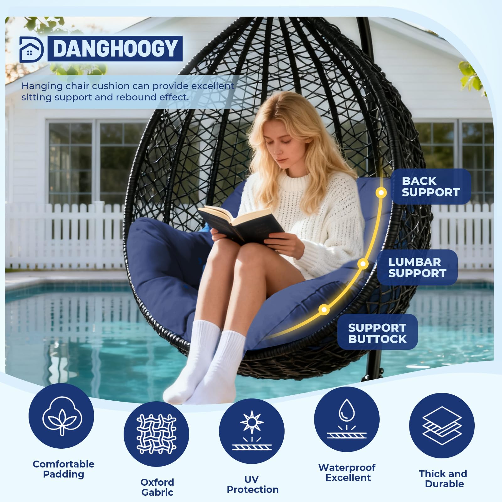 DANGHOOGY close-up fabric texture highlights water-resistant durability