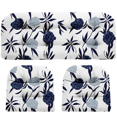 DANGHOOGY front view of Blue Enchantress loveseat cushions showing neat fit and style