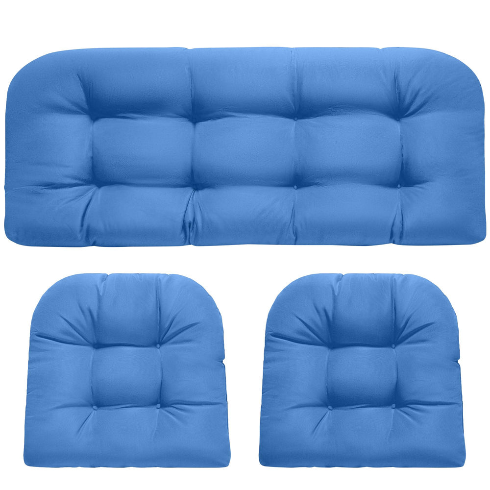 DANGHOOGY loveseat front view showing full cushion and color benefit