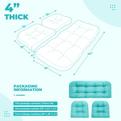 DANGHOOGY two U-shaped cushions top-down showing shape and versatility benefit