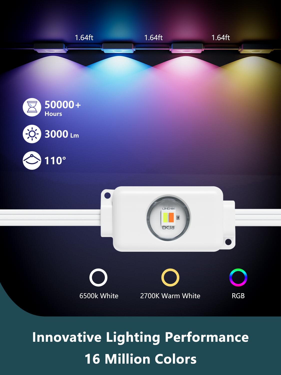 DANGZW smartphone app showing music sync and presets for instant light shows
