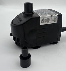 Danner pump installed in a garden fountain demonstrating quiet water flow