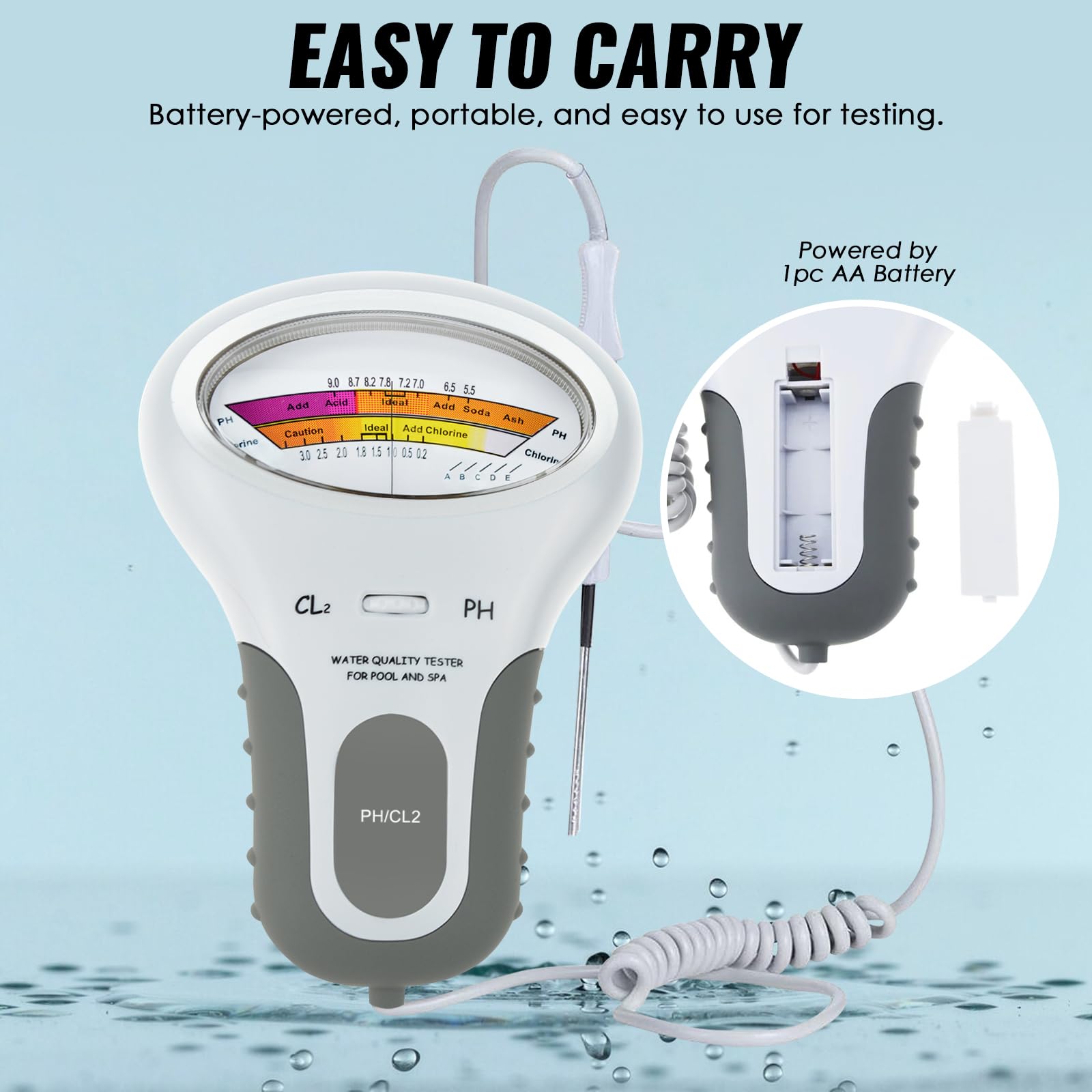 DANOPLUS side profile with immersion mark ensuring consistent measurement depth