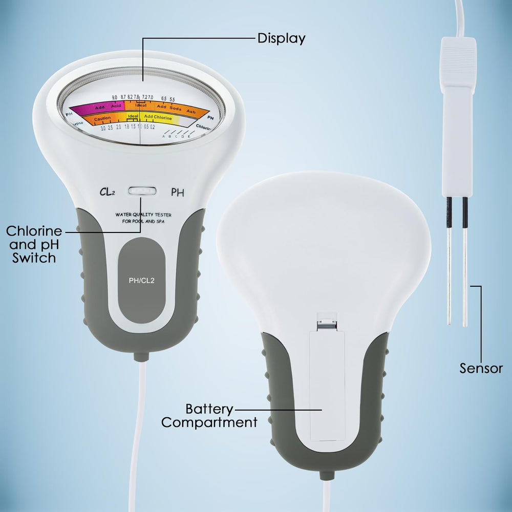 DANOPLUS water drop on probe detail emphasizing easy cleanability and care