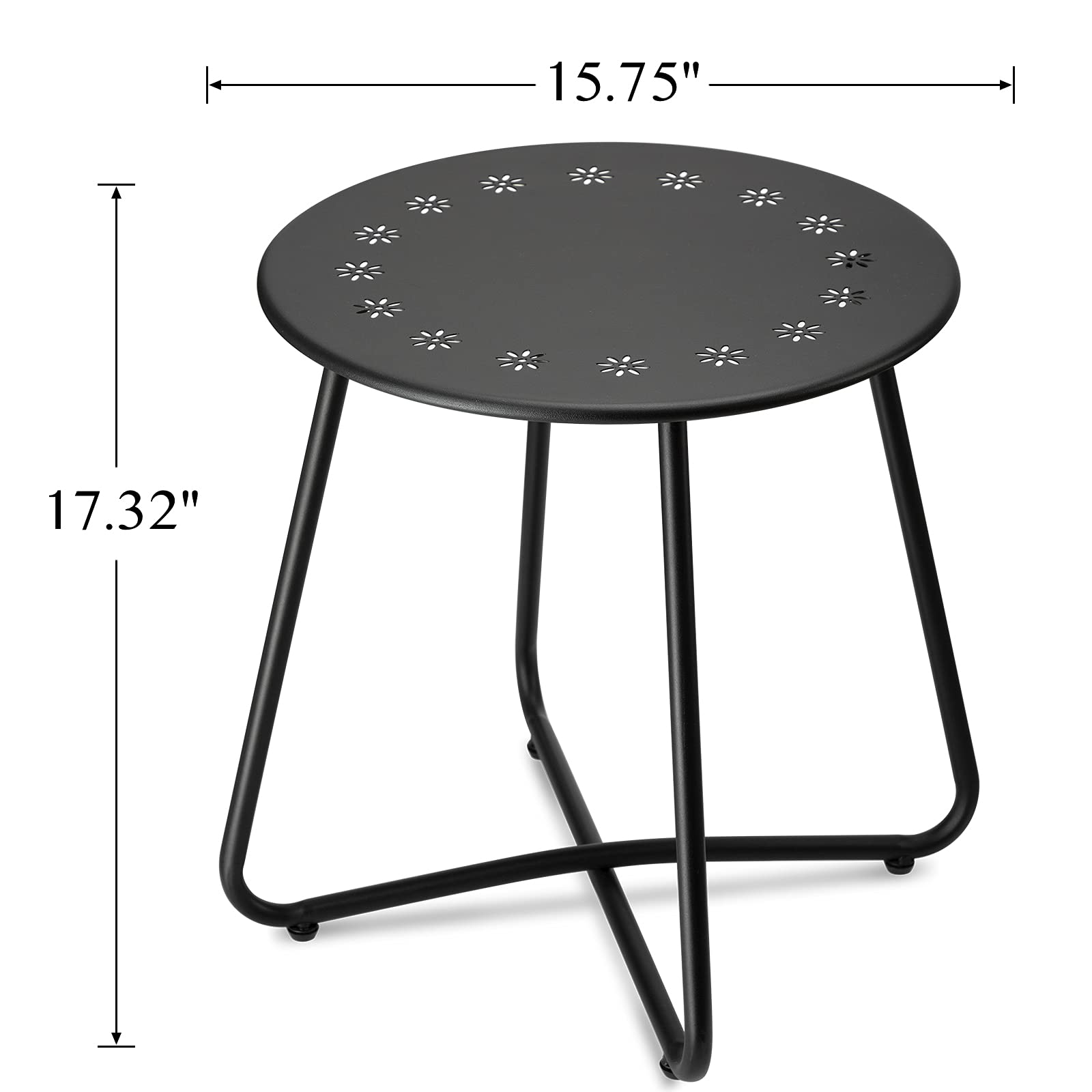 danpinera side profile showing adjustable feet for stable surfaces
