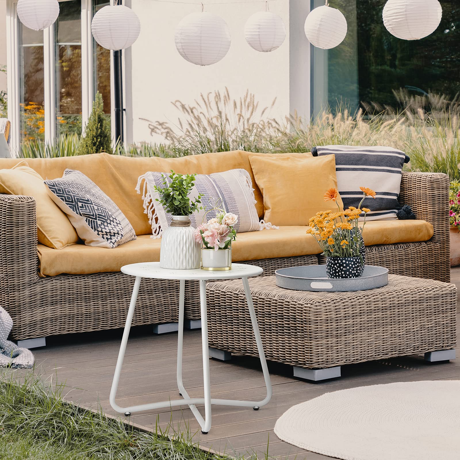 danpinera two stacked tables in lifestyle scene show versatility and decor benefit