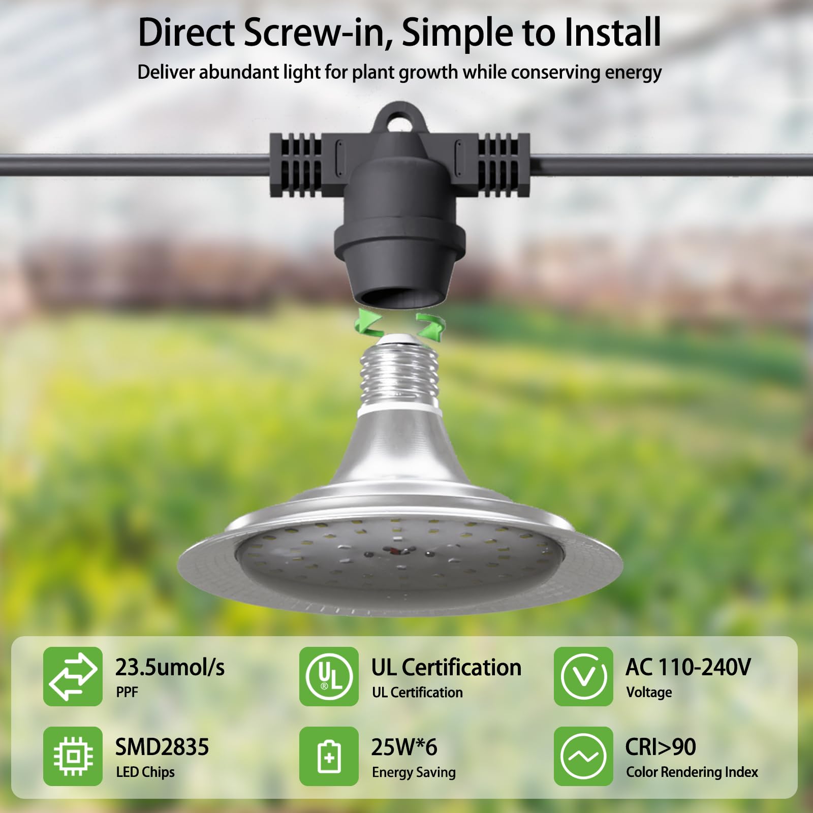 Danshinro E26 socket and base for easy bulb compatibility and replacement