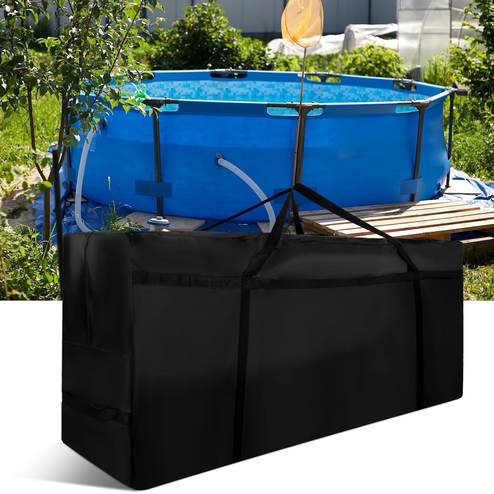 Dansydaisy front view of large storage bag showing capacity and protection