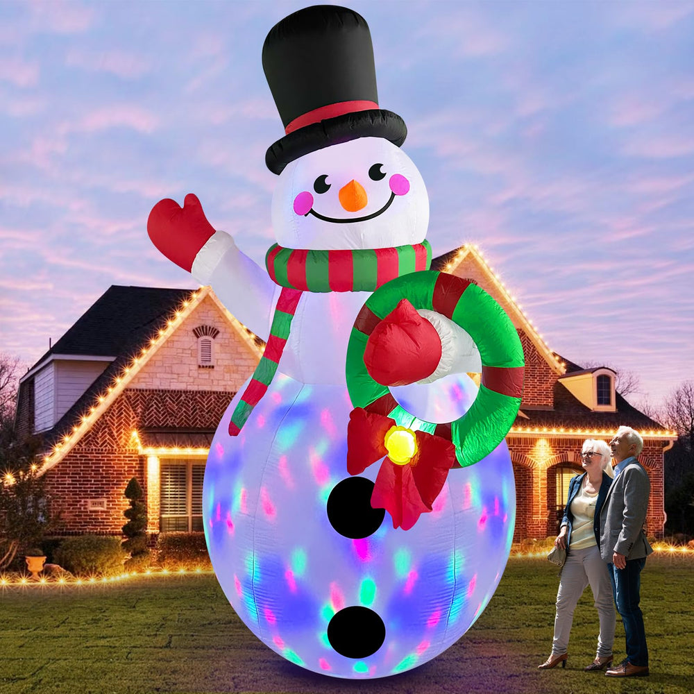 Danxilu ground stakes and tethers securing snowman for stability