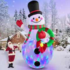 Danxilu front view of 12 ft snowman showing bold festive presence