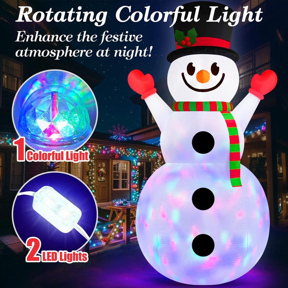 Danxilu rotating color light and LEDs at night for vibrant holiday glow