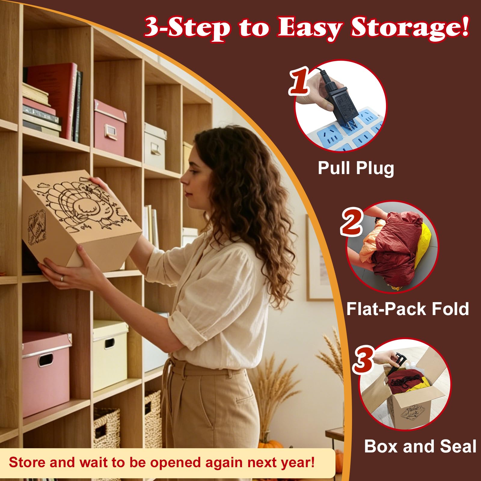 Danxilu packed for storage compact fold for easy reuse next year