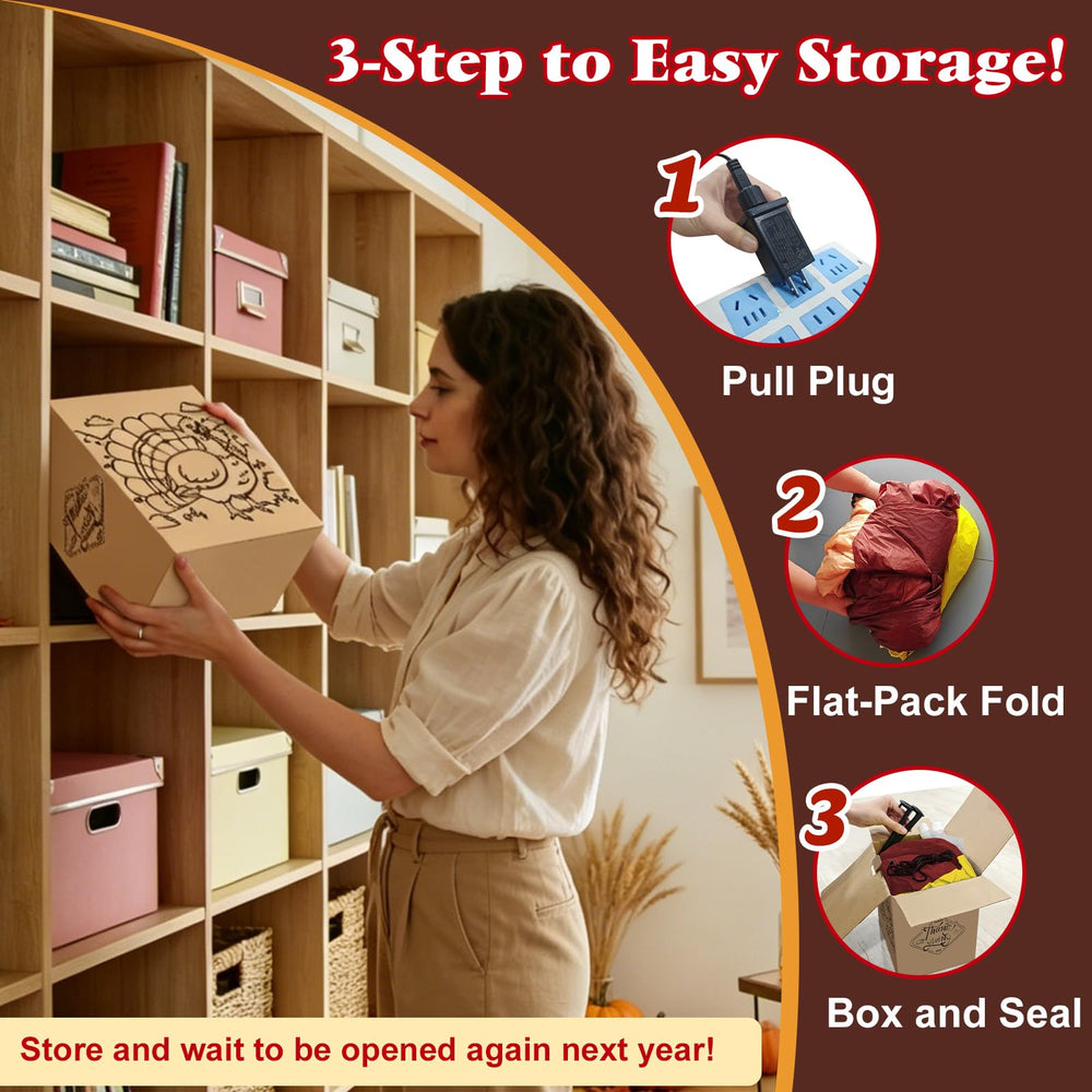 Danxilu packed for storage compact fold for easy reuse next year