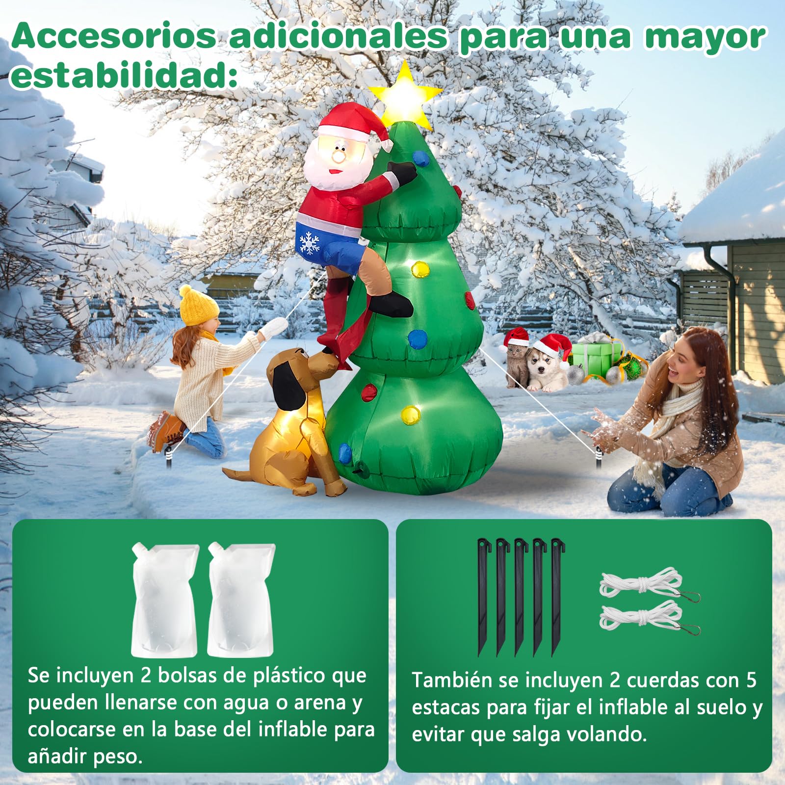 Danxilu side profile inflated, showcases full 6 ft festive scene