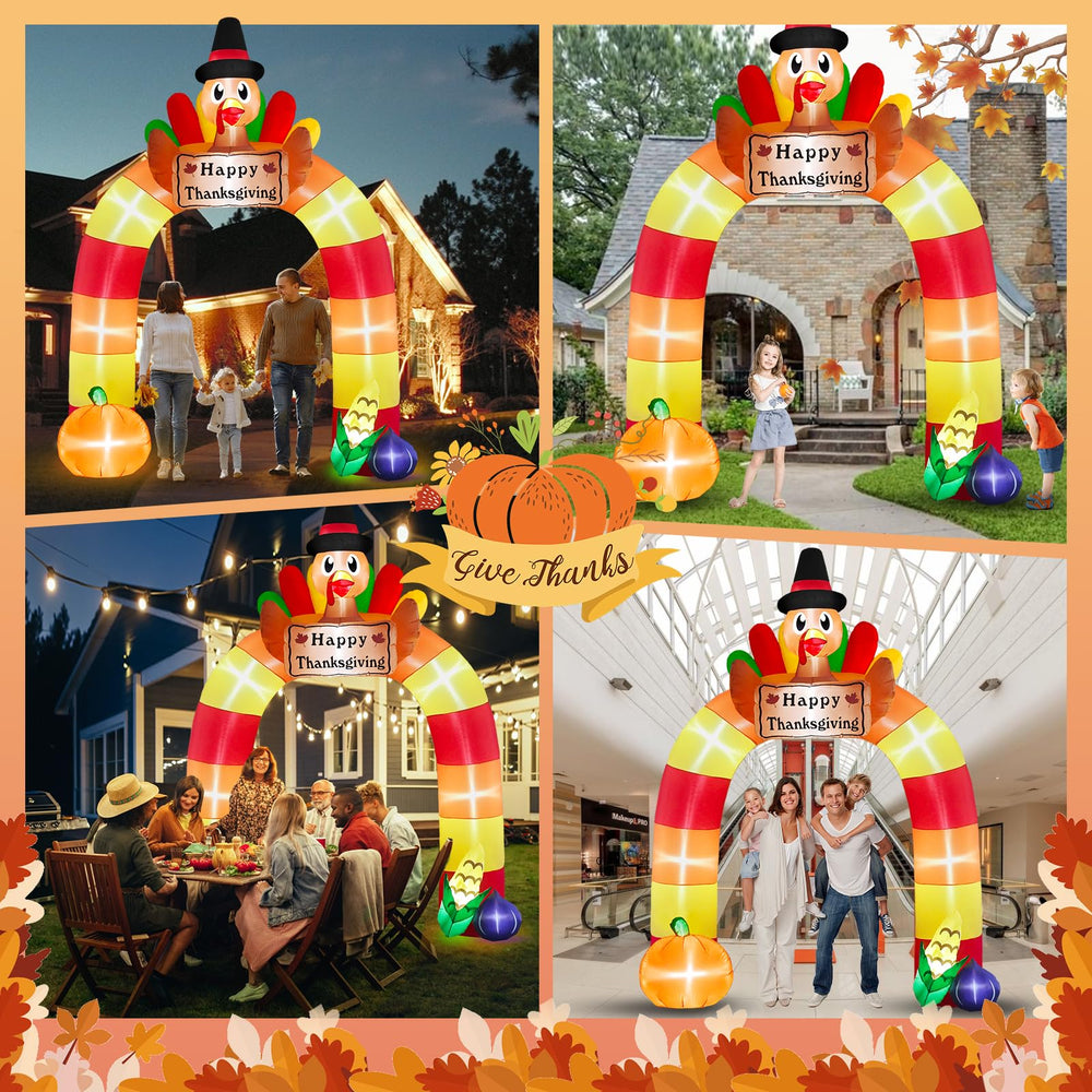 Danxilu turkey arch base harvest details with pumpkins and corn for charm