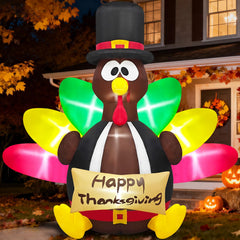 Danxilu turkey front view showing colorful banner and festive appeal