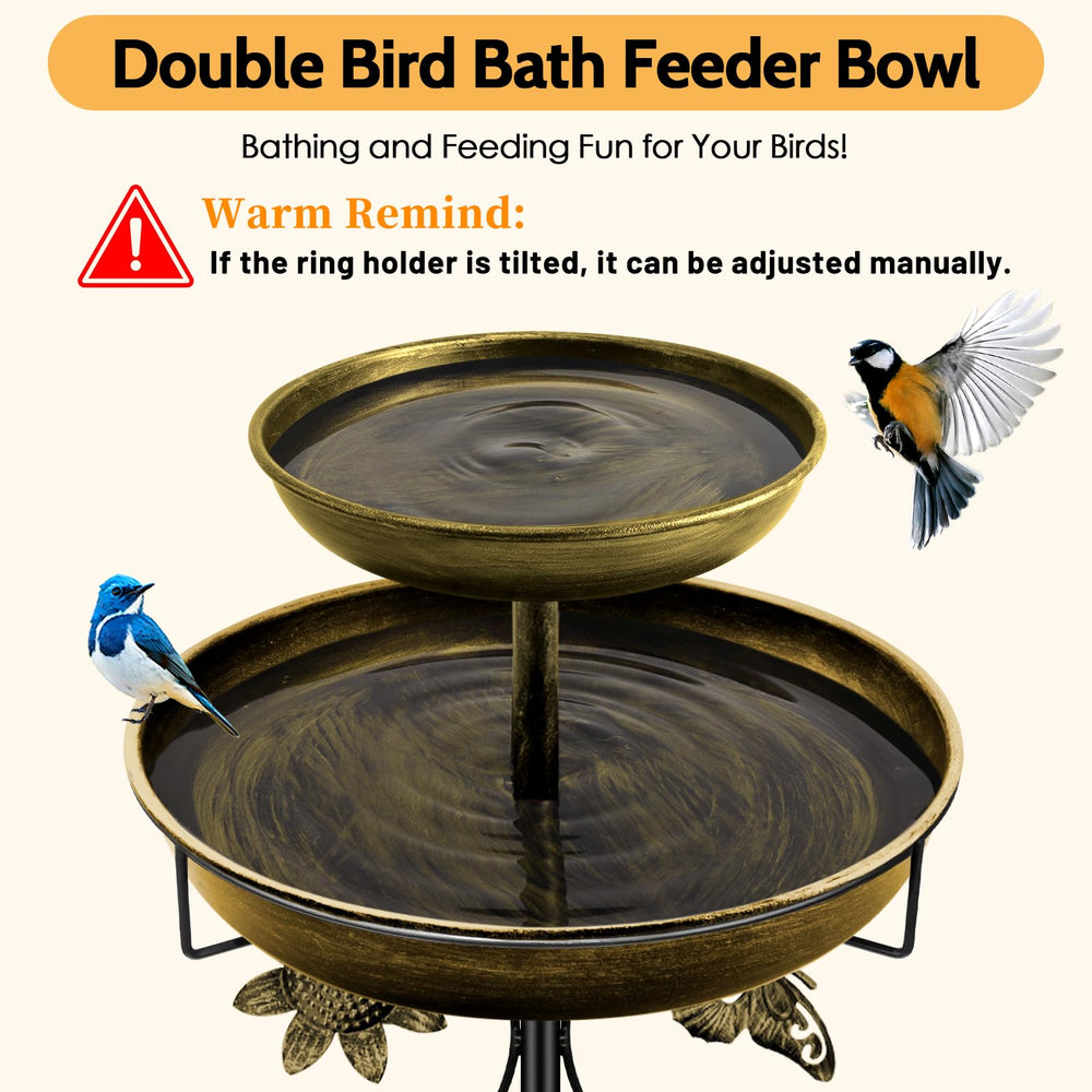 Daoeny close-up of detachable double bowls for easy cleaning and refill convenience