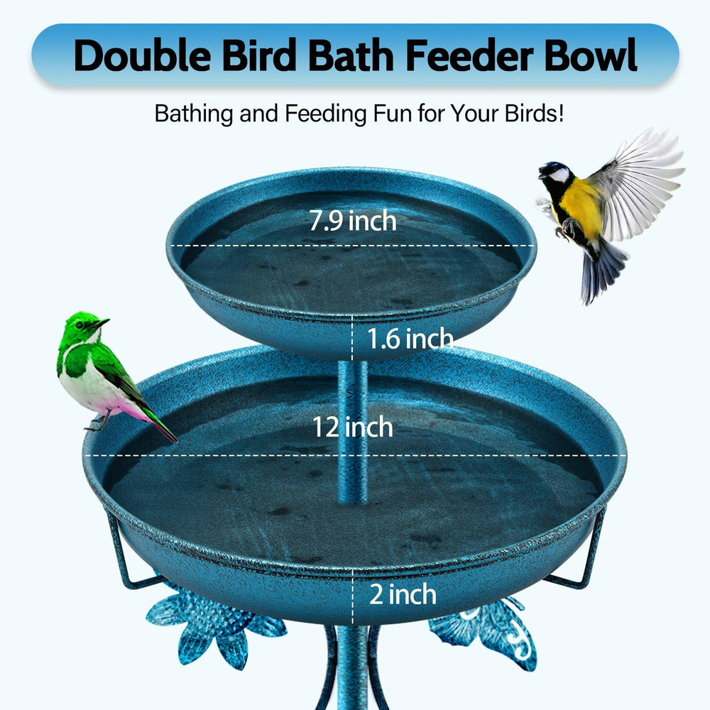 Daoeny close-up of dual bowls with water and seed showcasing separation benefit