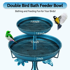 Daoeny close-up of dual bowls with water and seed showcasing separation benefit