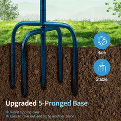 Daoeny five-pronged stake detail highlighting stability and secure anchoring