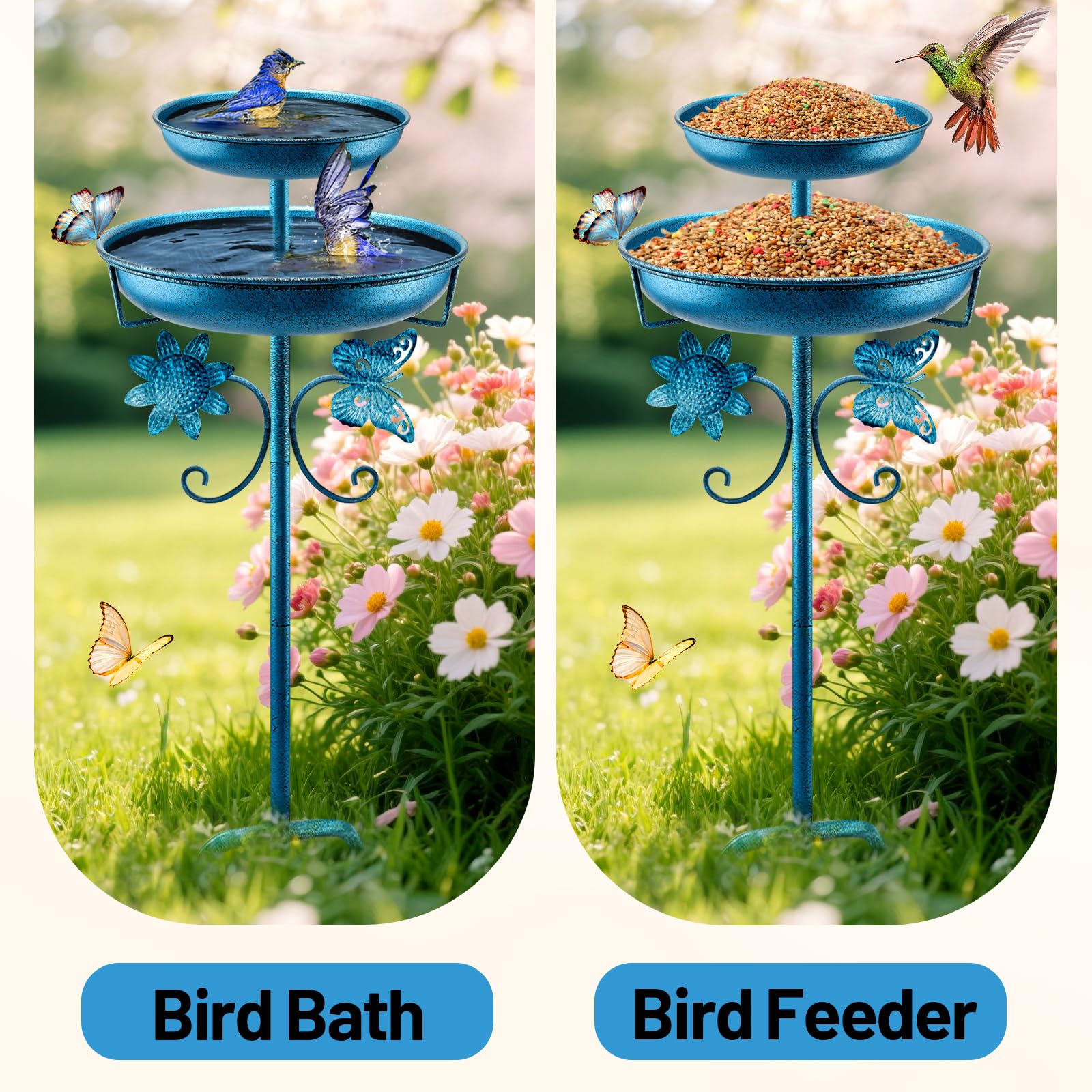 Daoeny side profile set in garden demonstrating weatherproof outdoor use