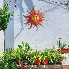 Daogtc close-up of sun face detail highlighting handcrafted texture and charm