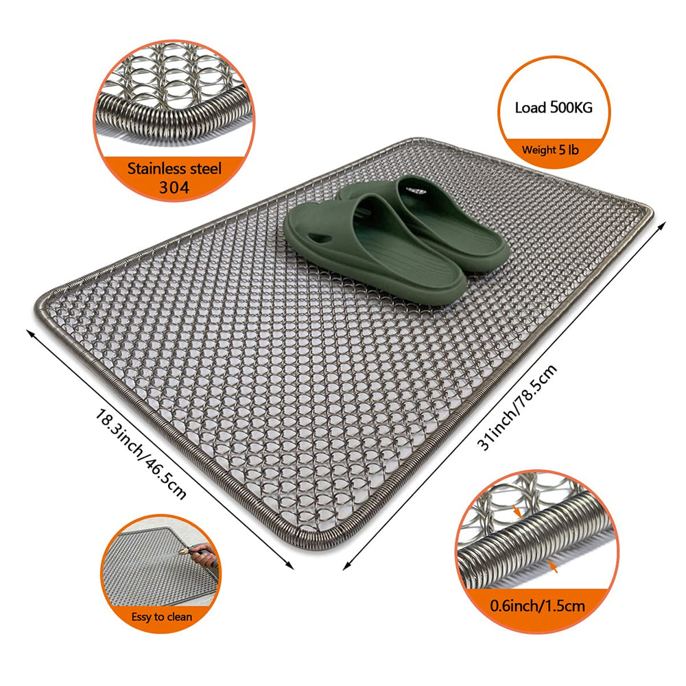DAOMAER closeup of 304 stainless steel wire mesh highlighting rust resistance and durability