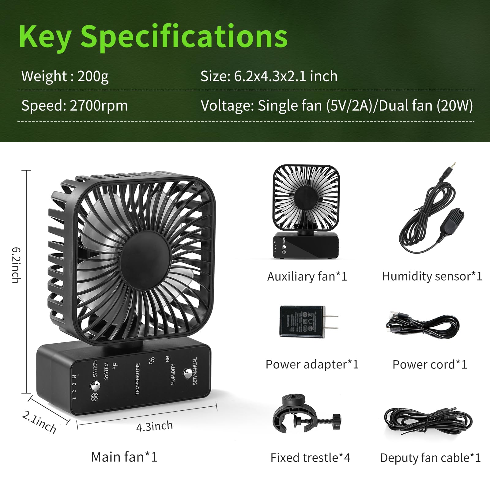 DAOTAILI fans in a grow tent lifestyle scene improving ventilation for healthier plants