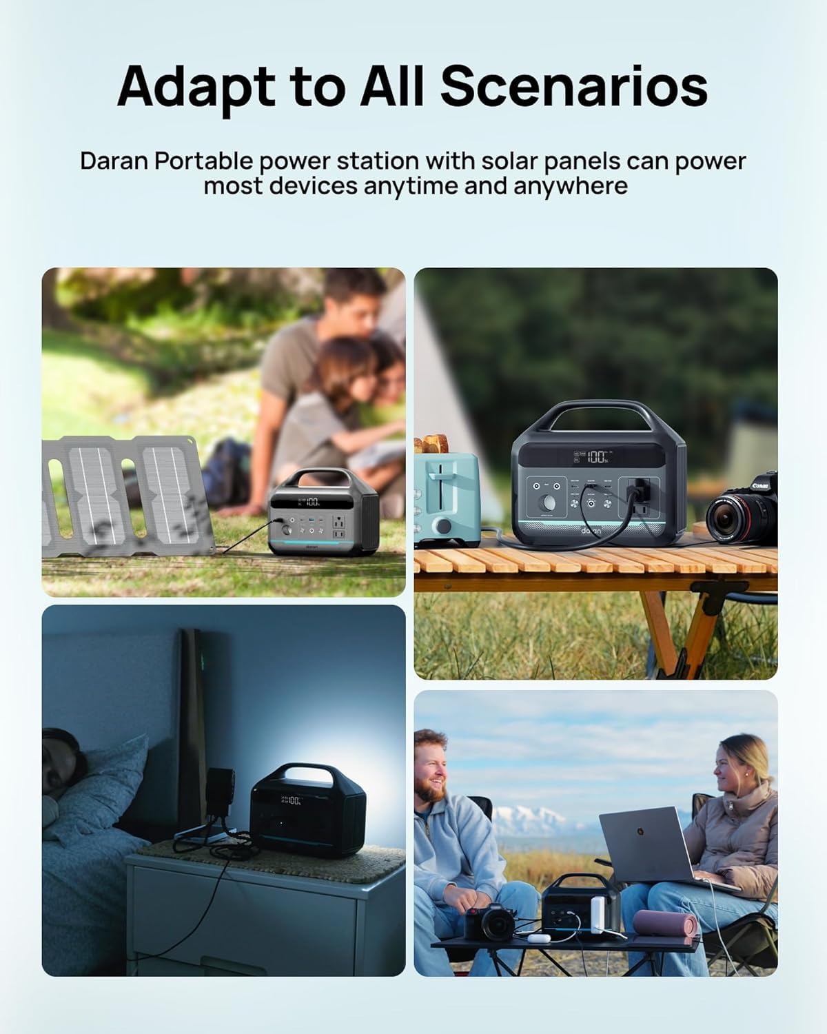 DARAN stored in RV compartment demonstrating compact space-saving