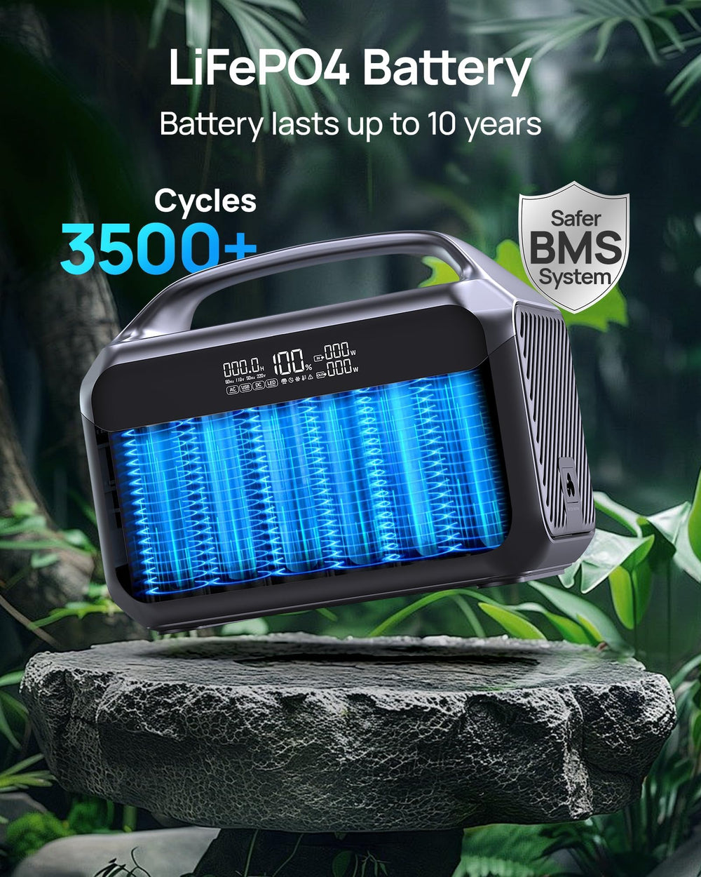 DaranEner charging from solar panel showing off-grid recharging capability