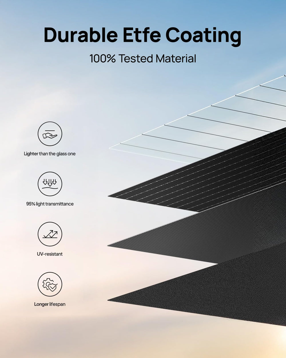 DaranEner built-in LED light illuminating campsite for nighttime safety